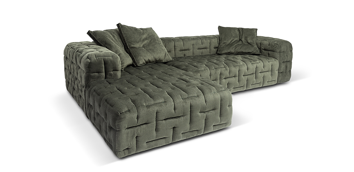 Bob corner sofa green Stajic